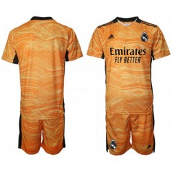 Camisola Real Madrid Guarda-redes Criança Equipamento Segundo 2021-2022 Manga Curta
